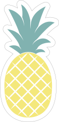 Simple Pineapple Sticker
