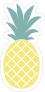 Simple Pineapple Sticker