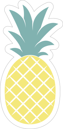 Simple Pineapple Sticker