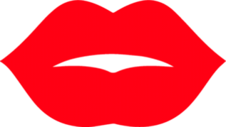 Simple Plump Lips Sticker