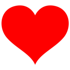 Simple Red Heart Sticker