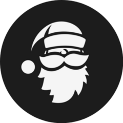 Simple Santa Sketch Sticker