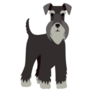 Simple Schnauzer Sticker
