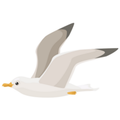 Simple Seagull Sticker
