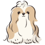 Simple Shih Tzu Sticker