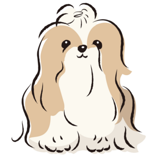 Simple Shih Tzu Sticker