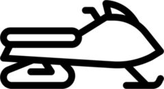 Simple Snowmobile Sticker