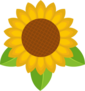 Simple Sunflower Leaf Sticker