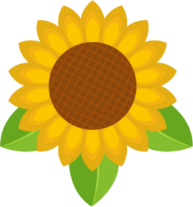 Simple Sunflower Leaf Sticker