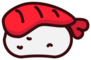 Simple Sushi Icon Sticker