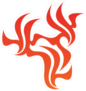 Simple Tribal Flame Decoration Sticker