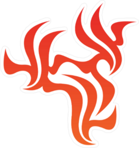 Simple Tribal Flame Decoration Sticker