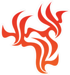 Simple Tribal Flame Decoration Sticker