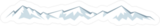 Simple White Mountains Sticker