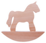 Simple Wooden Rocking Horse Toy Sticker