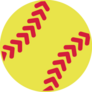 Simple Yellow Softball Sticker