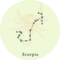 Simple Zodiac Constellation Of Scorpio Sticker