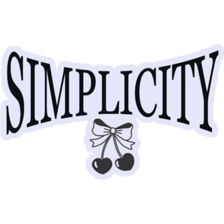Simplicity Coquette Sticker