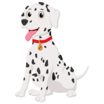 Simplistic Dalmatian Sticker