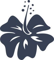 Simply Lovely Hibiscus Flower Sticker