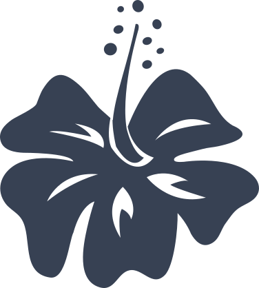 Simply Lovely Hibiscus Flower Sticker