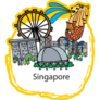 Singapore Attractions Yellow Sticker