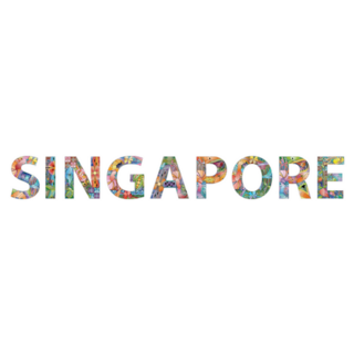 Singapore Beautiful Lettering Sticker
