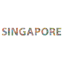 Singapore Beautiful Lettering Sticker
