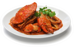 Singapore Chili Crab On Plate Sticker