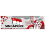Singapore Flag With Raised Fists Banner Sticker