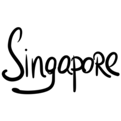Singapore, Hand-lettered Sticker