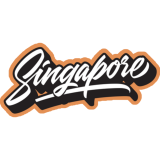 Singapore Handmade Lettering Sticker
