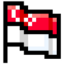 Singapore National Flag Pixel Sticker