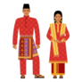 Singaporean Folk Costume Sticker