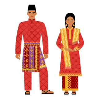 Singaporean Folk Costume Sticker