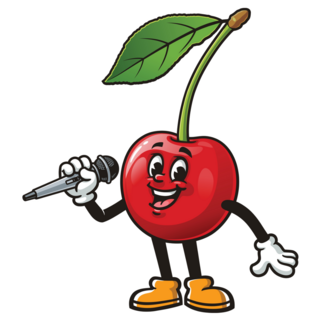 Singing Cherry Sticker