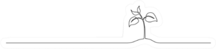 Single Continuous Line Art Growing Sprout Sticker