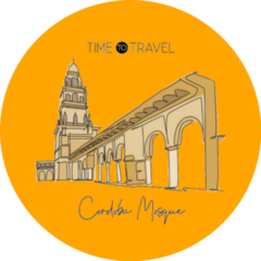 Single Continuous Line Of Cordoba Landmark In Spain Sticker