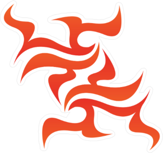 Single Flame Burn Decoration Sticker