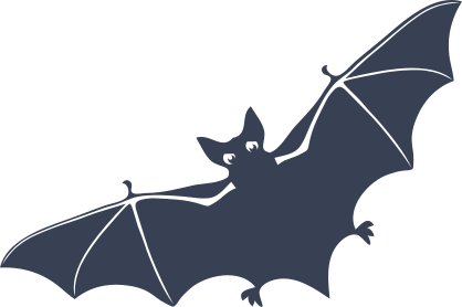 Single Flying Bat Sticker