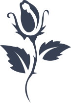 Single Rose With Stem And Leaves Sticker