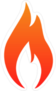Single Small Flame Sticker