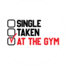Single Taken At The Gym Sport Saying Sticker