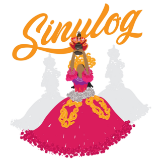 Sinulog Woman Sticker