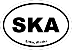 Sitka, Alaska Oval Stickers