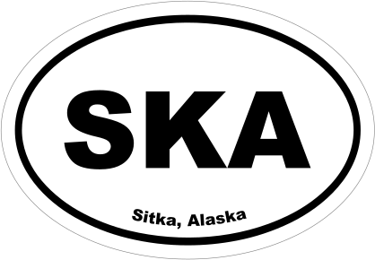 Sitka, Alaska Oval Stickers