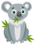 Sitting Koala Bear Sticker
