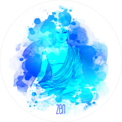 Sitting Watercolor Buddha Sticker