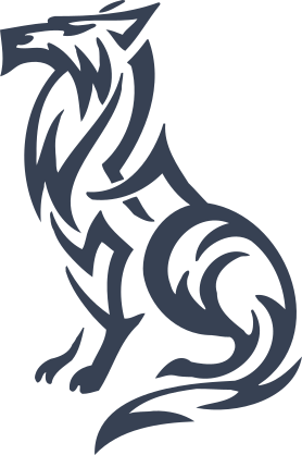 Sitting Wolf Coyote Dog Sticker