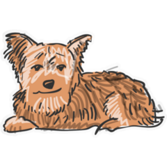 Sitting Yorkshire Sticker